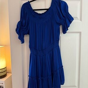 Elegant Blue Women's Dress